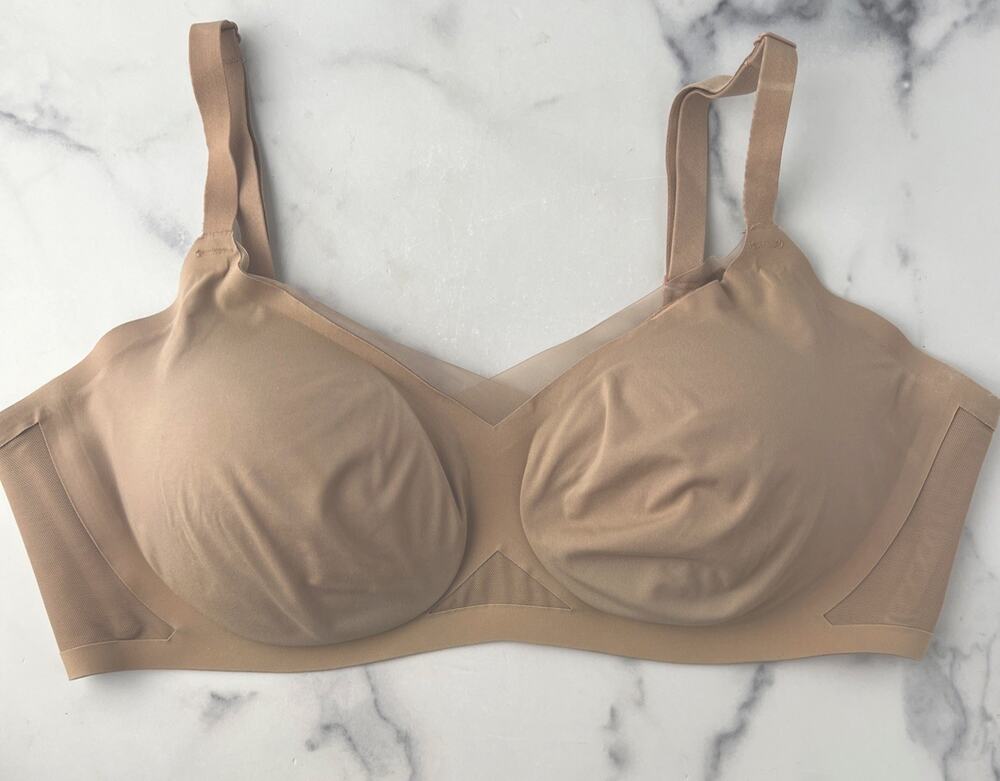 Honeylove Crossover Bra Sand Beige Sz XL 38D/DD (E)